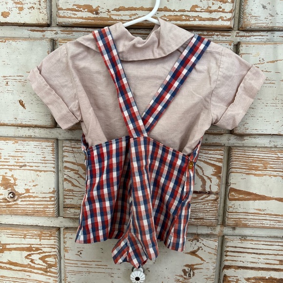 2 pc Bundle of Vintage 60’s Toddler overalls 12-18 months or small 2 year old - Picture 3 of 13